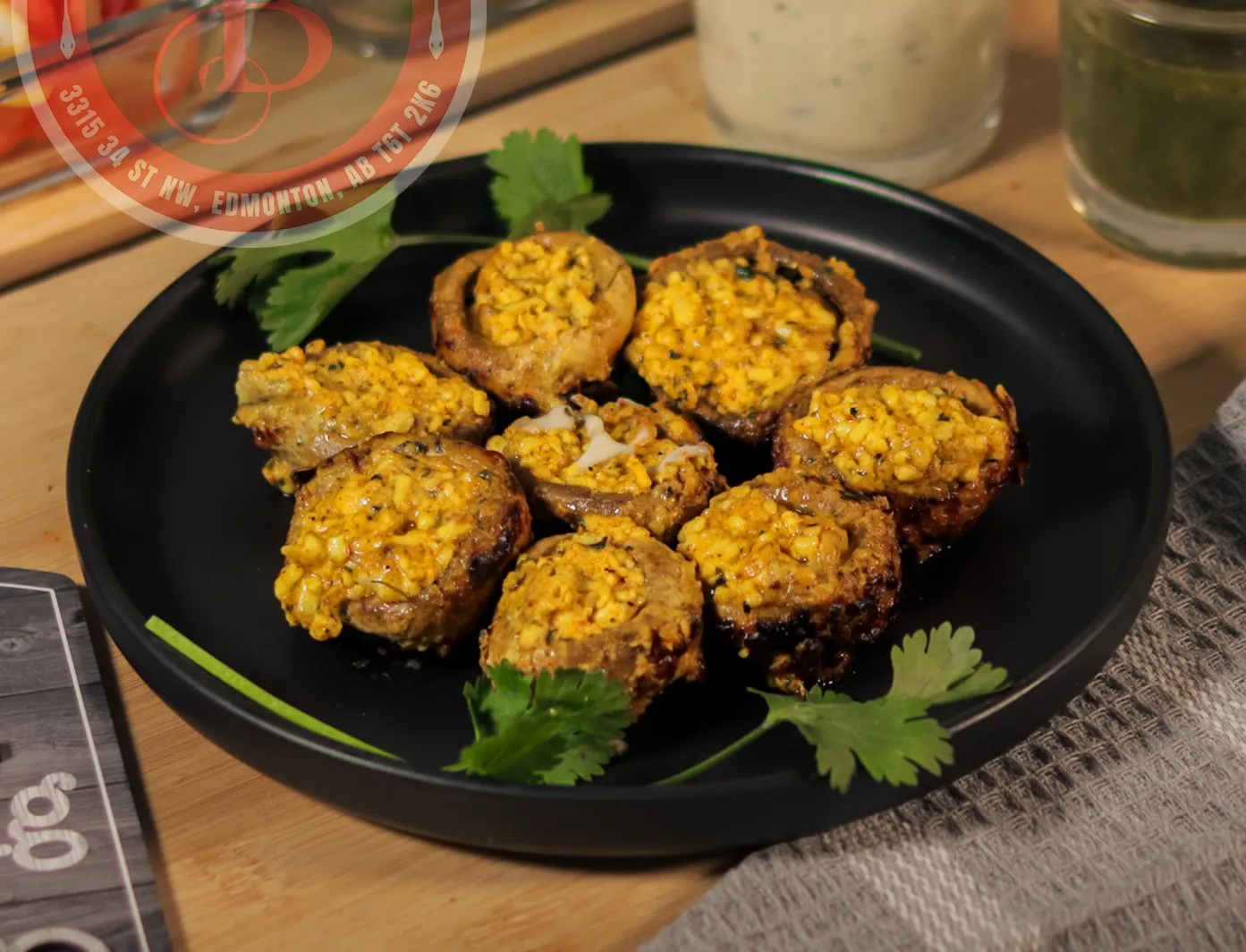 Spinach Corn Roll — Baba's signature crispy roll with spiced spinach and corn, Edmonton