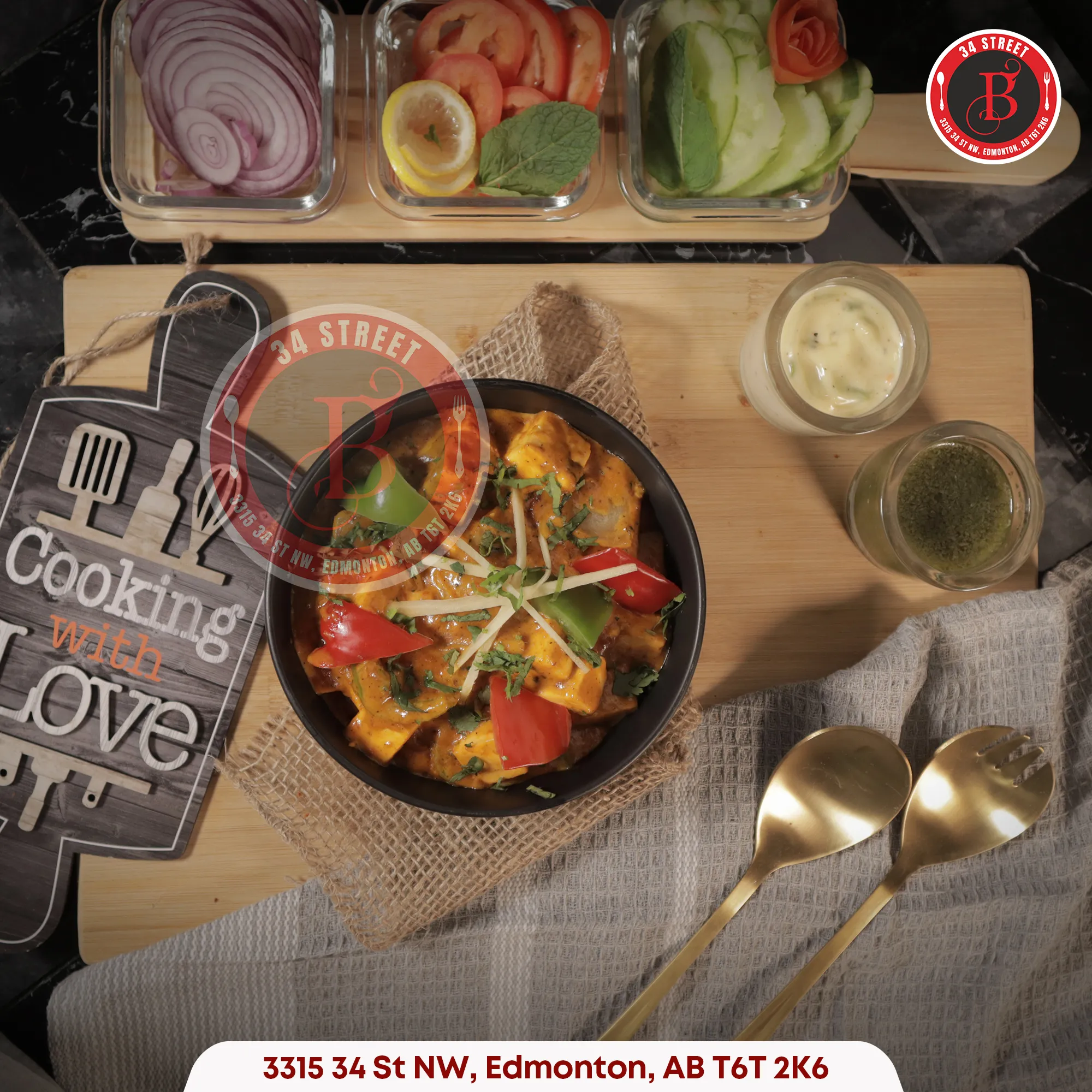 Tandoor-grilled Indian appetizers at Baba Chicken Edmonton